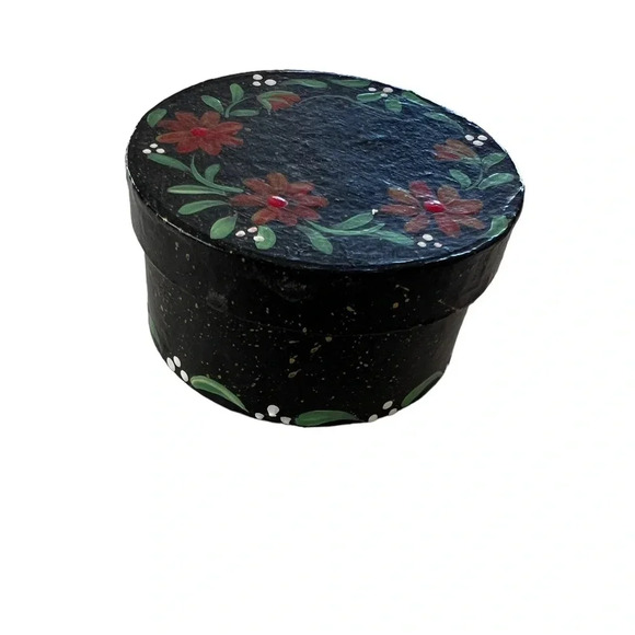 Vintage Hand‎ Painted Shaker Style Box - Picture 1 of 5
